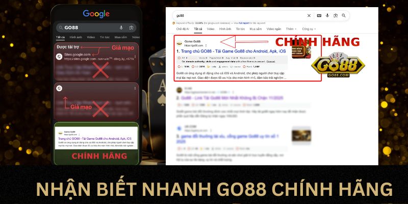 Go88 Phân Biệt Thật Giả - Tránh Web Nhái, Bảo Vệ Tài Khoản 4 Cách phân biệt bản GO88 thật với bản giả một cách dễ dàng